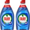 2 x 383ml Antibacterial Washing up Liquid Household Dish Glasses Cleaner Eucalyptus Tree Fragrance
