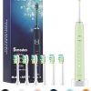 7AM2M Sonic Electric Toothbrush with 6 Brush Heads for Kids and Children, One Charge for 90 Days, Wireless Fast Charge, 5 Modes with 2 Minutes Built in Smart Timer, Electric...