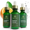 Anti Aging Face Serum 3-Pack – Vitamin C Serum, Retinol Serum, Hyaluronic Acid Serum