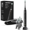 Aquasonic Black Series Ultra Whitening Toothbrush – ADA Accepted Power Toothbrush – 8 Brush Heads & Travel Case – 40,000 VPM Electric Motor & Wireless Charging – 4 Modes w Smart...