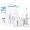 AquaSonic Home Dental Center Rechargeable Power Toothbrush & Smart Water Flosser – Complete Family Oral Care System – 10 Attachments and Tips Included – Various Modes & Timers...