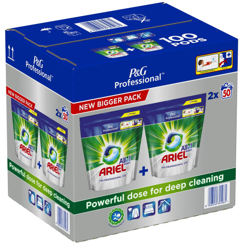 Ariel Professional Original All in One Liquid Pods – 2×50 pods