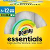 Bounty Essentials Select-A-Size Paper Towels, 6 Double Rolls, White, 108 Sheets Per Roll