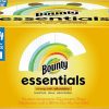 Bounty Essentials Select-A-Size Paper Towels, White, 12 Double Rolls = 24 Regular Rolls, 12 Count