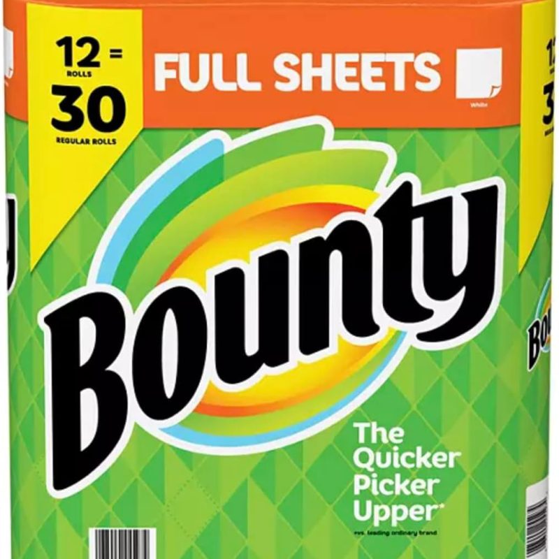Bounty Full-Sheet Paper Towels, White (86 sheets/roll, 12 ct.)