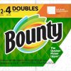Bounty Select-A-Size Paper Towels, White, 2 Double Rolls = 4 Regular Rolls , 64 Count (Pack of 2)