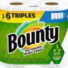 Bounty Select-A-Size Paper Towels, White, 2 Triple Rolls = 6 Regular Rolls (Pack of 1)