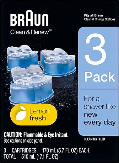 Braun Clean Renew Refill Cartridges CCR , Blue, 3 Count