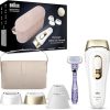Braun IPL Silk·expert Pro 5 PL5347 Latest Generation IPL for Women and Men, At-Home Hair Removal System, White and Gold, with Wide Head and Two Precision Heads