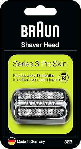 Braun razor Replacement Foil & Cutter Cassette 32B Series 3 320 330 340 350CC black shaving heads