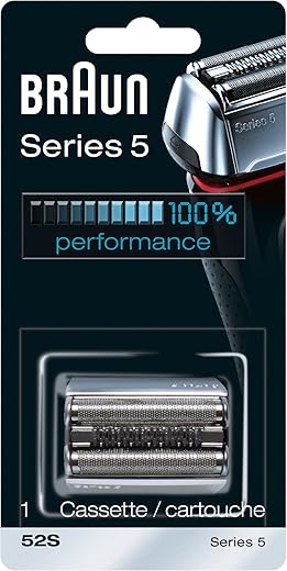Braun Series 5 52S Electric Shaver Head Replacement, Foil & Cutter Replacement Head, Compatible with Series 5 Models 5030, 5040 and 5090