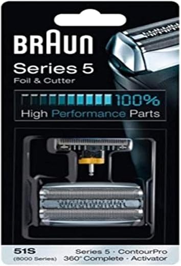 Braun Series 5 Combi 51S Foil and Cutter Replacement Pack (Formerly 8000 360 Complete or Activator), 0.32 Ounce