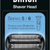 Braun Series 5 Electric Shaver Replacement Head, Easily Attach Compatible Head for New Generation Series 5/6 Shavers, 53B, Black