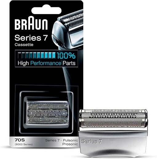 Braun Series 7 70S Electric Shaver Head Replacement, Compatible with Series 7 Shavers: 720cc, 730cc, 735s, 750cc, 760cc, 790cc, and 795cc
