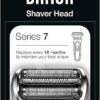 Braun Series 7 Electric Shaver Replacement Head, Easily Attach Your Shaver Head, Compatible with New Generation Series 7 Shavers, 73S, Silver
