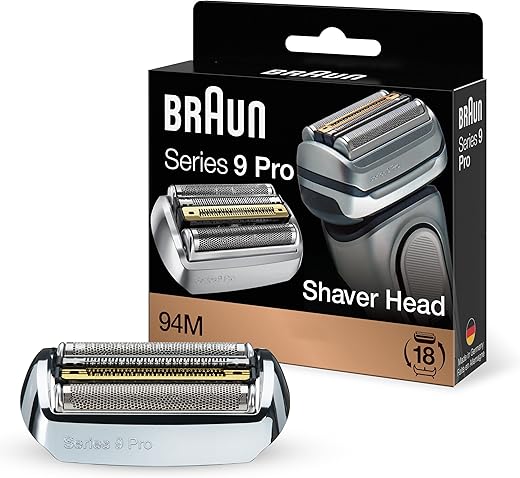 Braun Series 9 Shaver Replacement Head, Compatible with All Series 9 Electric Shavers for Men (94M), Fits 9465cc, 9477cc, 9460cc, 9419s, 9390cc, 9385cc, 9330s, 9291cc, 9296cc