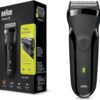 Braun Series3 300s Men Electric Clean Shaver Rechargeable Waterproof Razor Black