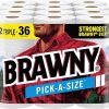 Brawny® Pick-A-Size® Paper Towels, 12 Triple Rolls = 36 Regular Rolls