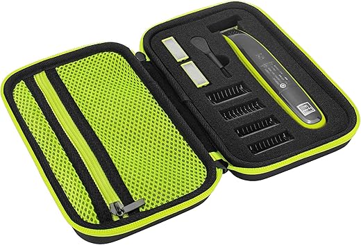 Case for O Blade QP2630, QP2520, QP2620, QP2734, QP6530, O Blade 360 & O Blade Pro, Electric Face Body Trimmer and Guide Comb Guard Replacement Heads Shaver Razor Travel Case