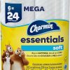 Charmin Essentials Soft Toilet Paper 6 Mega Rolls, 330 sheets per roll