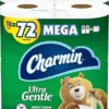 Charmin Ultra Gentle Toilet Paper, 18 Mega Rolls = 72 Regular Rolls