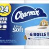 Charmin Ultra Soft Toilet Paper 4 Super Mega Rolls, 396 Sheets Per Roll