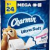 Charmin Ultra Soft Toilet Paper 6 Mega Rolls = 24 Regular Rolls