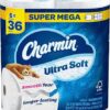 Charmin Ultra Soft Toilet Paper 6 Mega XL Rolls, 336 Sheets Per Roll (Packaging May Vary)