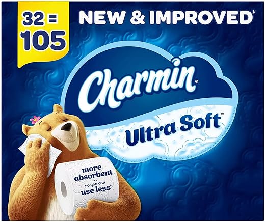 Charmin Ultra Soft Toilet Paper Super Plus Rolls (201 Sheets/roll, 32 Rolls)