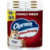 Charmin Ultra Strong Clean Touch Toilet Paper, 18 Family Mega Rolls = 90 Regular Rolls