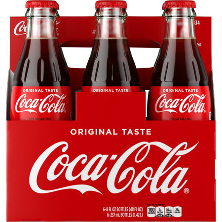 Coca-Cola, 8 Oz. Glass Bottles, 24 Pack