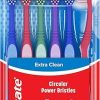 Colgate Extra Clean Toothbrush, Soft Toothbrush for Adults Packaging May Vary, 6 Count