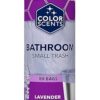 Color Scents Small Trash Bags - 4 Gallon, 80 Bags (1 Pack of 80 Count), Twist Tie - Lavender Bag with Lavender Scent (1 Pack of 80)