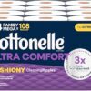 Cottonelle Ultra Comfort Toilet Paper with Cushiony CleaningRipples Texture, 24 Family Mega Rolls (24 Family Mega Rolls = 108 Regular Rolls) (4 Packs of 6), 296 Sheets per Roll,...