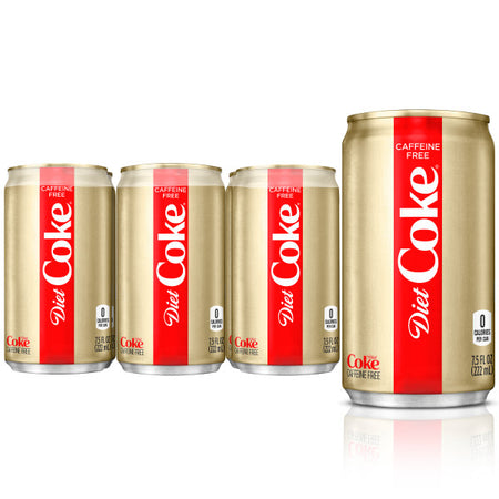 Diet Coke Caffeine Free, 7.5 Oz. Cans, 24 Pack