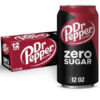 Dr Pepper Zero Sugar, 12 Oz. Cans, 24 Pack