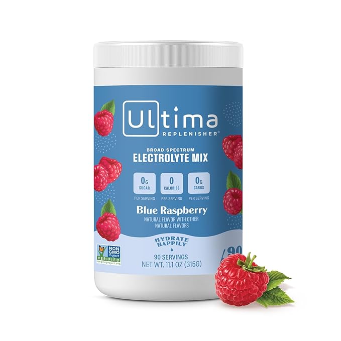 Drink Mix – Blue Raspberry, 90 Serving – Hydration Powder with 6 Key Electrolytes & Trace Minerals – Keto Friendly, Vegan, Non-GMO & Sugar-Free Electrolyte Powder