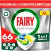 Fairy Platinum Complete 66 Dishwasher Tablets, Lemon, For Tough Challenges, Even Removes Dried-On Grease