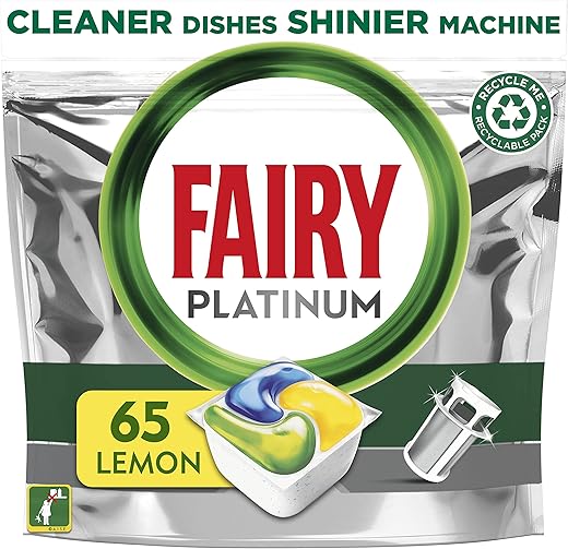 Fairy Platinum Dishwasher Tablets Lemon 65ct