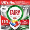 Fairy Platinum Plus 114 Dishwasher Tablets, Lemon, Our Best Cleaning For A Clean Like New, Removes Dullness & Prevents Limescale