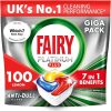 Fairy Platinum Plus All-In-One Dishwasher Tablets Bulk, Lemon, 100 Tablets (20 x 5)