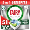 Fairy PlatinumAll-In-1 Dishwasher Tablets Bulk, 51 Tablets, Original, XL Pack, With Greasy Filter & Rinse Aid Action