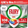 Febreze Fairy Platinum Plus All-in-1 Dishwasher Tablets, Lemon, Our Best Cleaning For A Clean Like New, Removes All Grease & Prevents Limescale, Pack of 6 x 279g