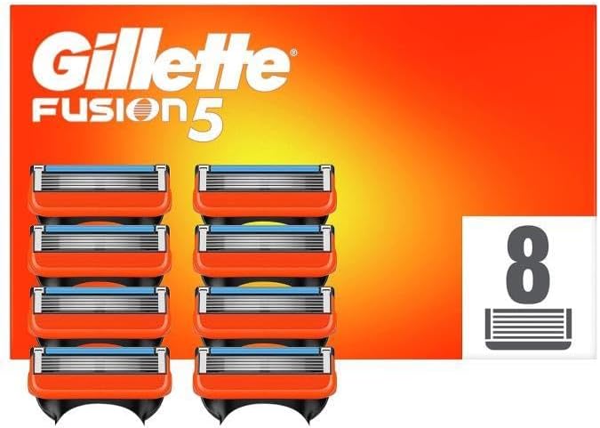 Gillette Fusion Razor Blades, 8 Reffils Old, Packaging May Vary
