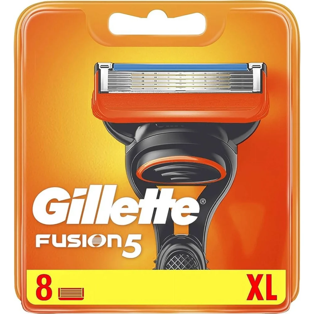 gillette fusion5 power razor blades, xl pack of 8