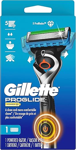 Gillette Fusion5 ProGlide Power Men's Razor, Handle & 1 Blade Refill