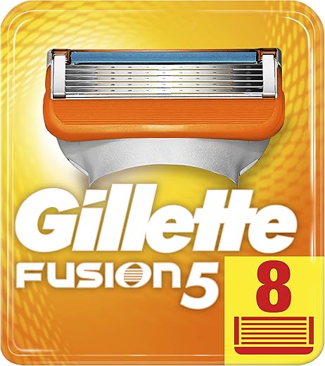 Gillette Fusion5 Razor Blades for Men with Precision Trimmer, Pack of 8 Refill Blades