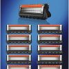 Gillette ProGlide Razor Blades Men Pack of 12 Razor Blade Refills with Precision Trimmer, 5 Anti-Friction Blades