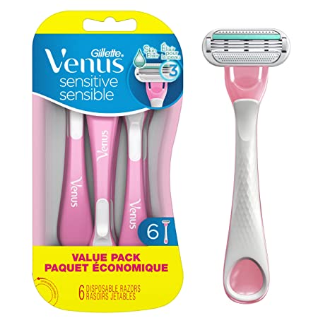 Gillette Venus Sensitive Skin Disposable Women's Razor 6 Count
