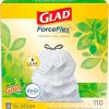Glad Trash Bags, ForceFlex Protection Series Tall Garbage Bags, 13 Gal, Gain Original with Febreze, 110 Ct (Package May Vary)
